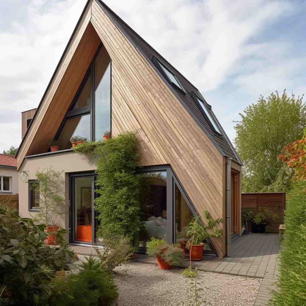 Rhombusleistenfassade, Holzfassaden Beispiele