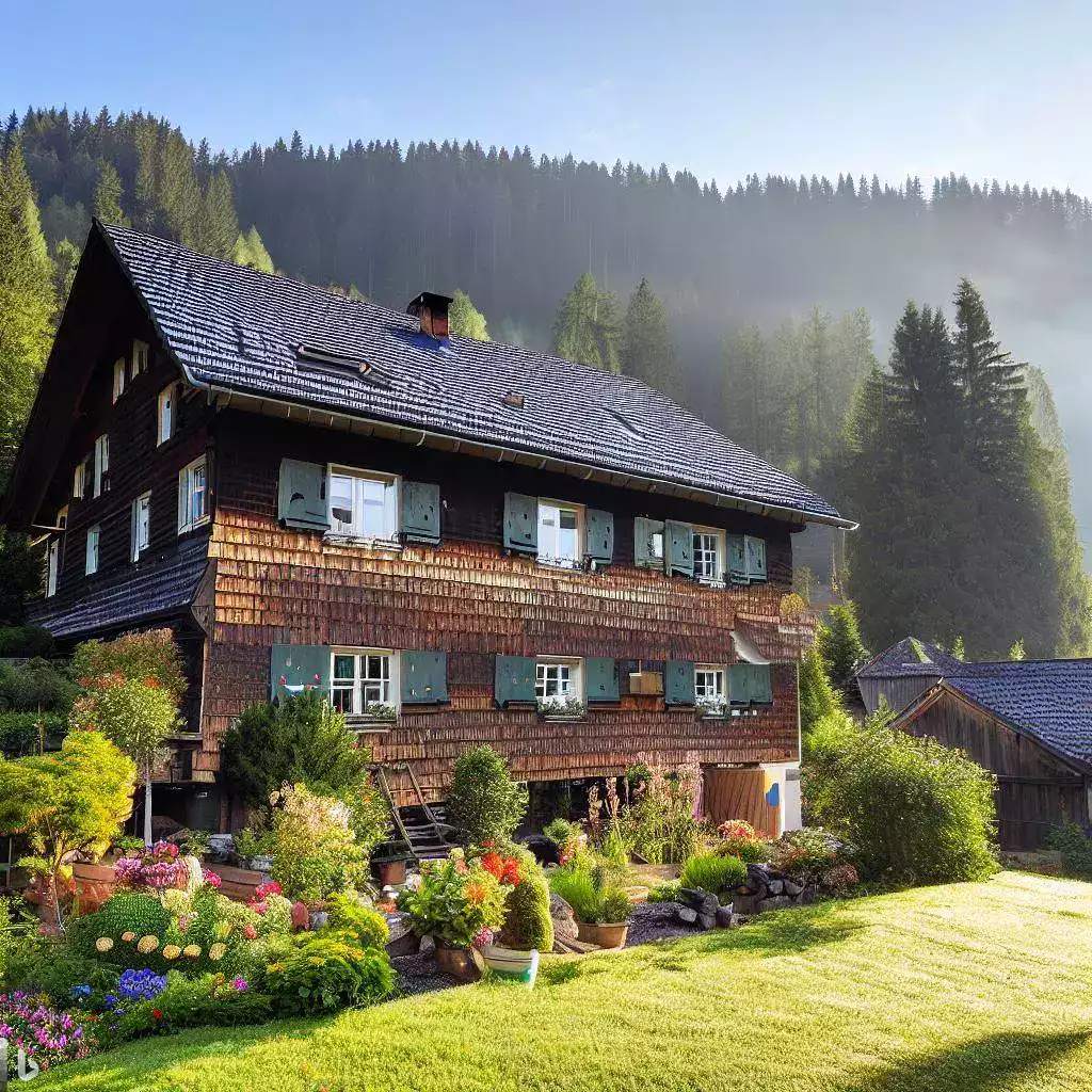 Schwarzwaldhaus mit Schindelholzfassade, Holzfassaden Beispiele